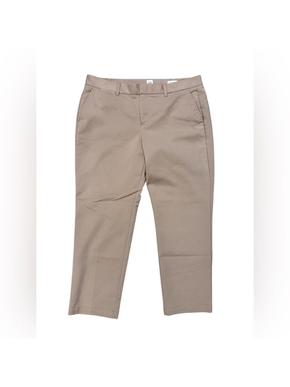 Gap Women's Tan Slim Cropped Pants Size 12 Regular - Picture 2 of 10